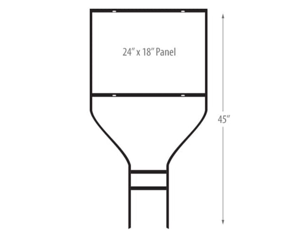 Rogue Graphics examples of banjo sign frames for Boise, Meridian and Nampa.